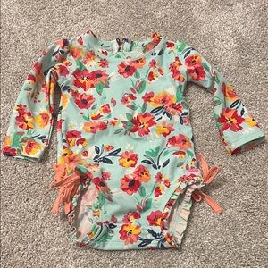 EUC RuffleButts rashguard